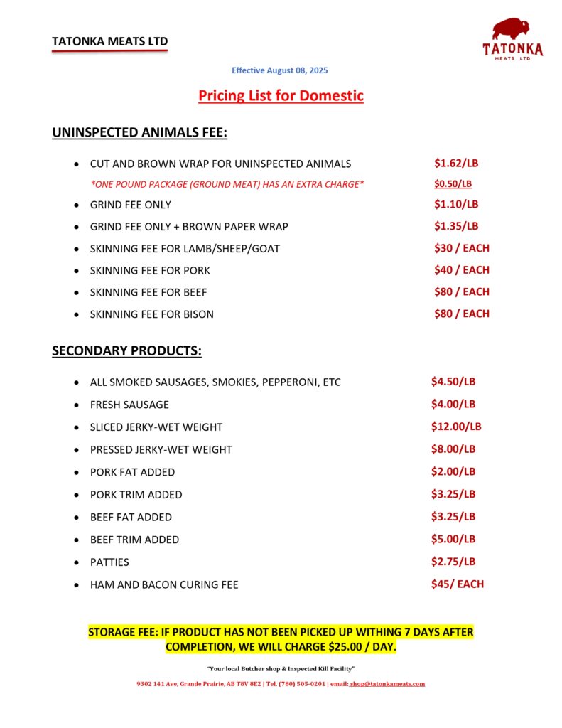 pricing list for domesctic 2 version 2 page 0002